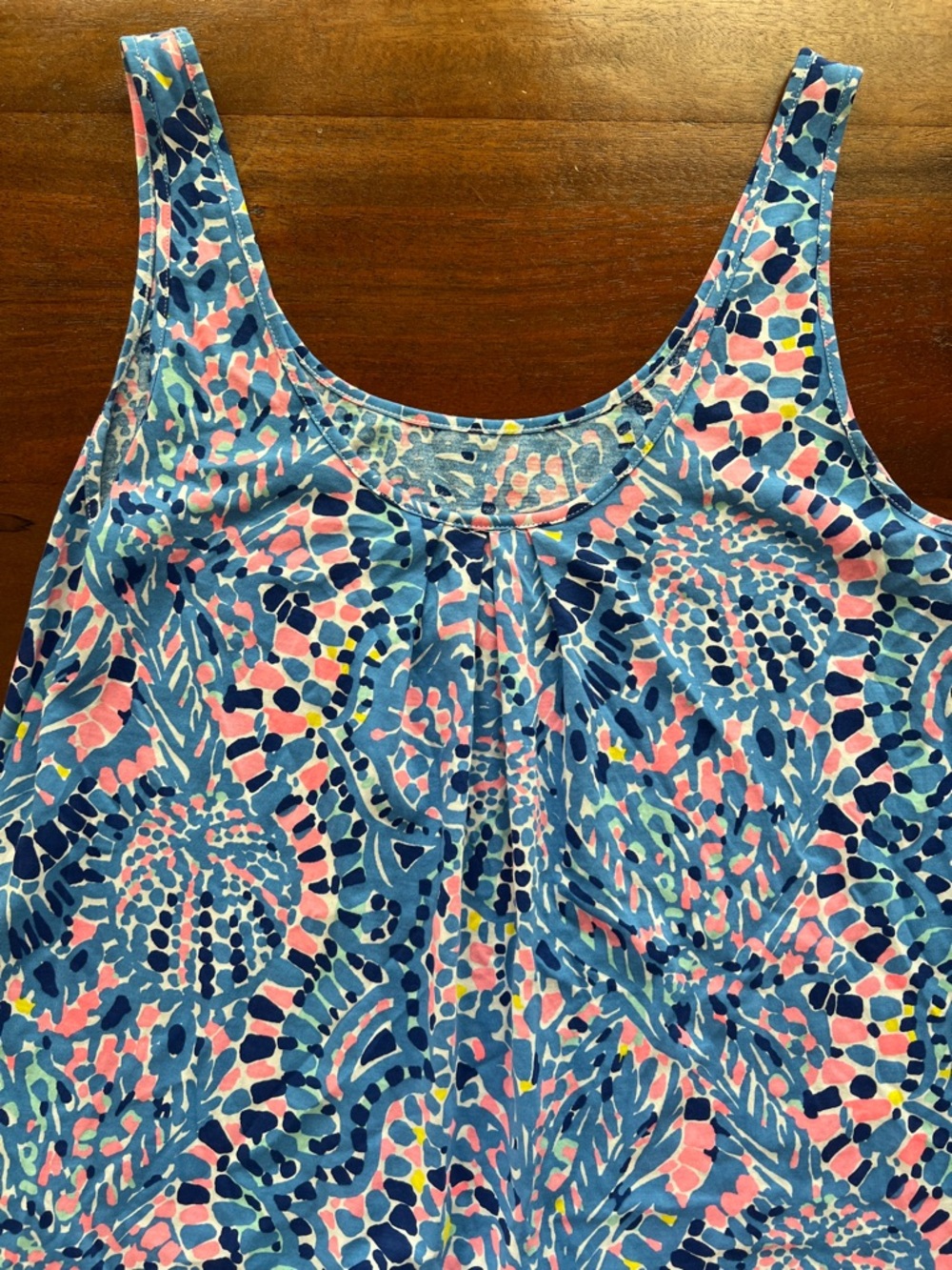Lilly Pulitzer Womens Pink/Blue  Sleeveless Tank Top Size S
